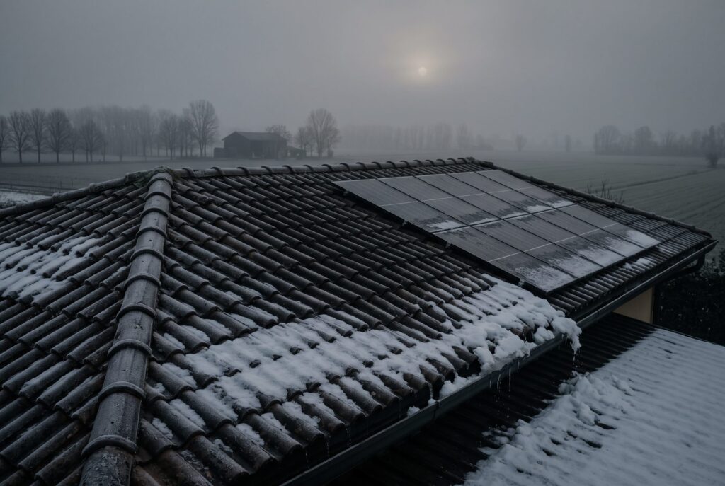Fotovoltaico in inverno: quanto produce con neve, nebbia e giornate corte